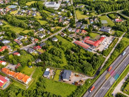 Działka inwestycyjna, S7, MPZP, media 3484 m2