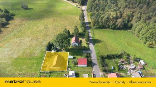 Działka z budynkiem gospodarczym, 800 m od jeziora