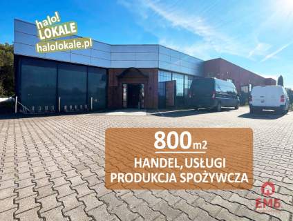 Budynek 800 m2 handel-usługi-produkcja