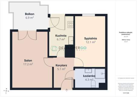 2 pokoje, oddzielna kuchnia, duży balkon i garaż