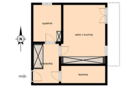 2 pokoje 35 m balkon Górka Narodowa