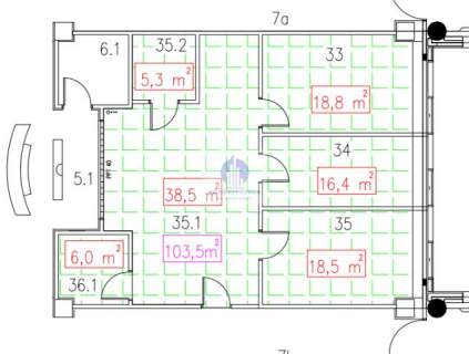 Mokotów biuro 113,85m2 do wynajęcia