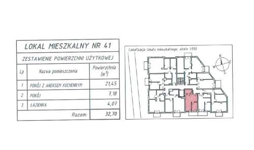 Mieszkanie 2 pok., 32,70 m2, IV piętro, Na Stoku