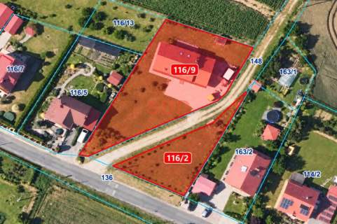 Dom wolnostojący z garażem 1372 m2 działka