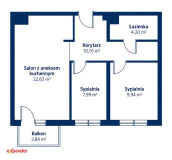 3 pokoje GOTOWE do odbioru Dla Rodziny Spokojna Okolica Balkon