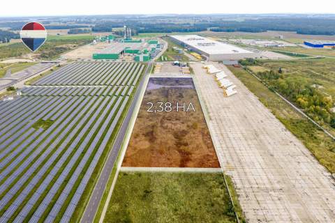 Działka inwestycyjna z PnB przy A4 23.812 m 