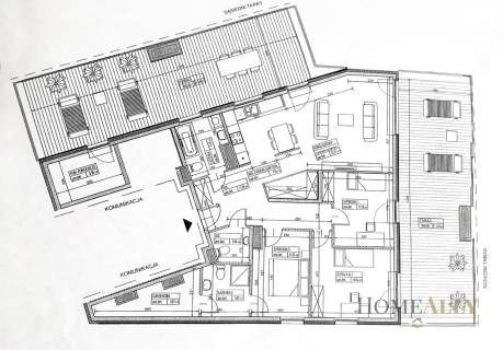 Mieszkanie 118m2, dwa tarasy 100m2, faktura vat