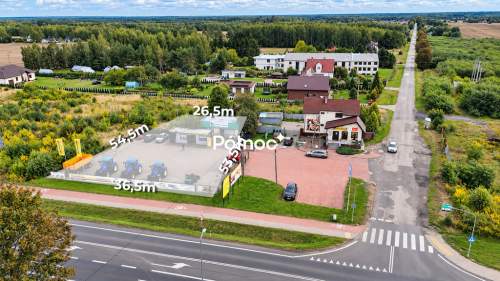 Budynek handlowo-mieszkalny przy DK92 2957 m gruntu