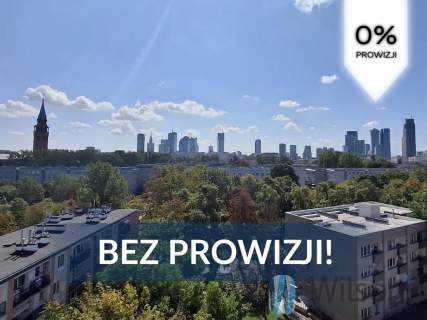 2 pokoje z panoramą Warszawy i balkonem