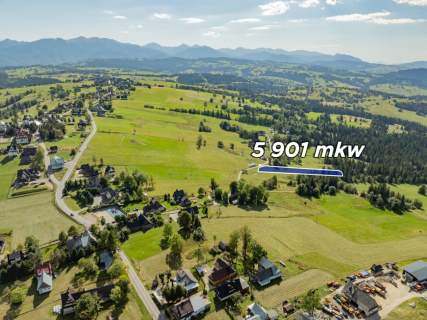Sierockie - działka 5901m2 - WZtka 4 domy