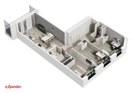 NOWA INWESTYCJA 4 pokoje balkon 76,85 m2 os. Mokre