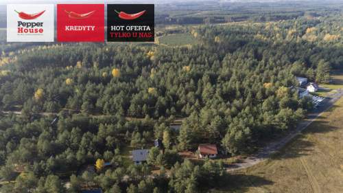 Borsk Działka 1380 m z projektami 2 domków letniskowych
