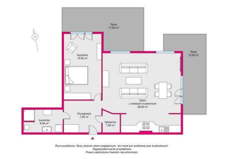 Duży, komfortowy 2-pok.apartament blisko morza Grzybowo
