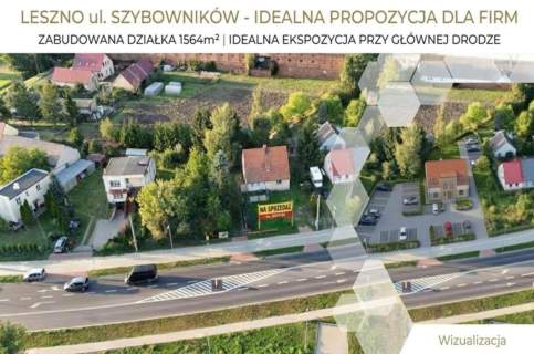 Leszno - ul. Szybowników - idealna ekspozycja - zabudowana,