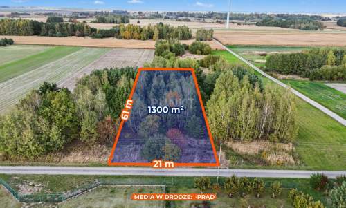 Działka budowlana w spokojnej okolicy 1300m2