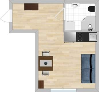 Targowa 55, studio w pobliżu szkoły Filmowej, 20m2