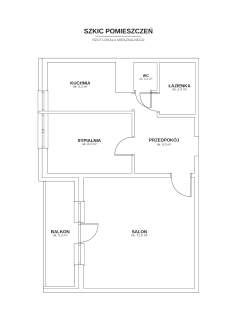 Przestronne i jasne 2-pokojowe mieszkanie 49,9m2 BEZPOŚREDN