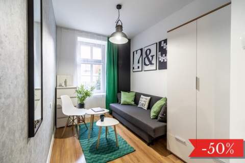 Jasna kawalerka, pet-friendly - Górnych Wałów 4