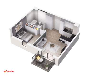 Rybitwy 2 pokoje 43m2 balkon tylko 538 tysiące