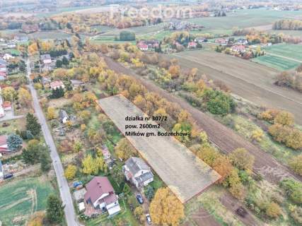 Działka budowlana 2600 m z WZ Miłków