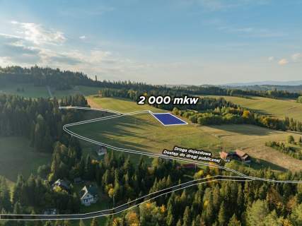Działka budowlana - Łapsze Niżne - 2000m2