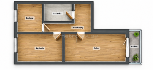 2 pokoje 43 m balkon 1. piętro Sosnowiec
