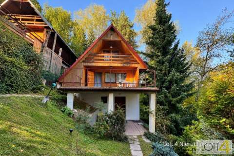 Drewniany dom z widokiem na Dunajec