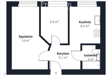 Mieszkanie 2 pokoje 38m ul. Dworcowa