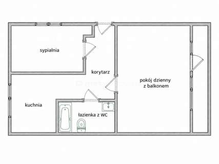 2 pokoje w centrum Skierniewic Duży balkon