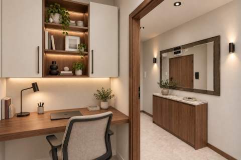 KEN Przytulne Słoneczne Balkon Jasne Widok Biuro