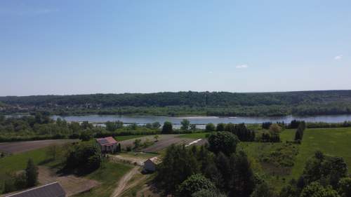 Działka 2902 m2 z widokiem na Wisłę w Oblasach.