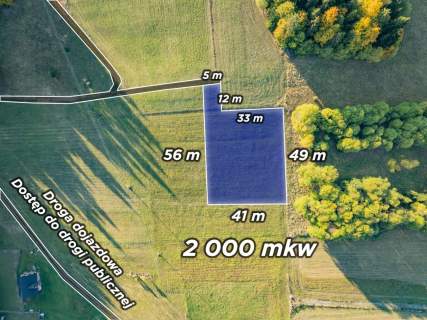 Działka budowlana - Łapsze Niżne - 2000m2