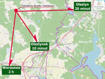 Działka z MPZP Olsztyn 20 minut