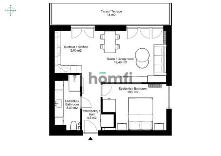 APARTAMENT LUX 45 m2 DOLINA 3 STAWÓW INSPIRE