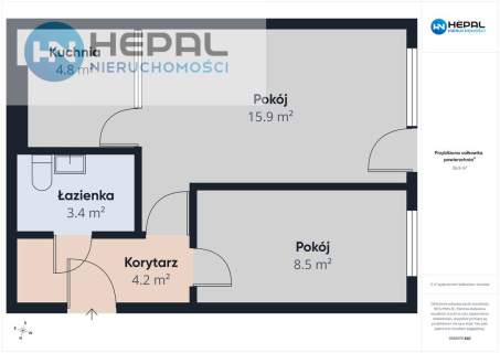 2 pokoje 36,8 m , Piekoszowska 41, IV piętro, do remontu