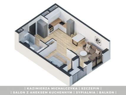 Michalczyka Komfortowe 2 pok balkon 1,5km od Rynku