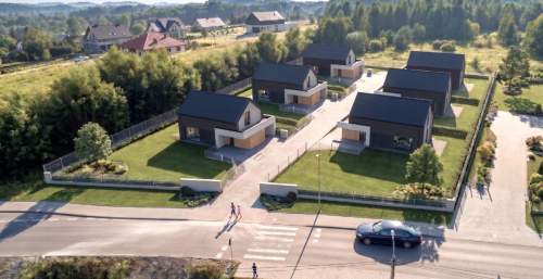 Nowoczesny dom 109 m z garażem Duże przeszkleni