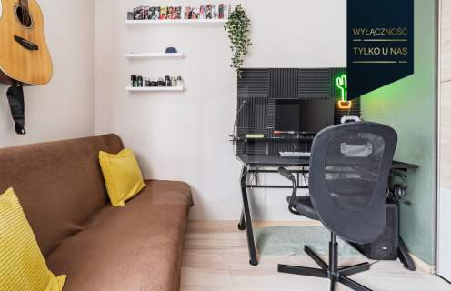 3 pokoje, balkon i 100 m wspólnego tarasu