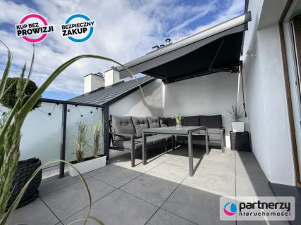 duży taras balkon, 2 poziomowe