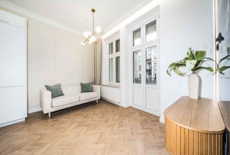 Urządzone dwa pokoje balkon kamienica Wilda