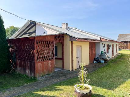 Dom parterowy 42m2, działka 800m2 Gliniany