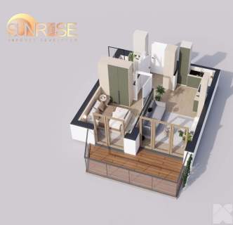 Sunrise Park Mieszkanie nr 3.8 2 pokoje 32,52 m2 balkon