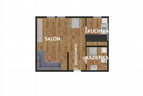 umeblowana kawalerka przy Alei Wolności w Głogowie