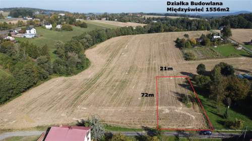Działka budowlana 1556 m Międzyświeć