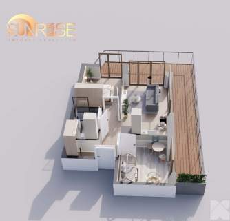Sunrise Park Mieszkanie nr 2.6 3 pokoje 47,42 m2 balkon
