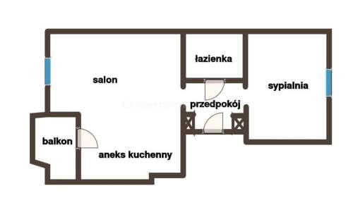 Jasne 2 pokoje z balkonem na Osiedlu Belweder