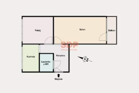 2 pokoje Wymieniona instalacja elektryczna Balkon Żubardź