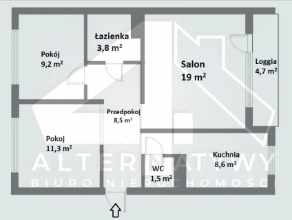 Przestronne M-4 w dobrej lokalizacji