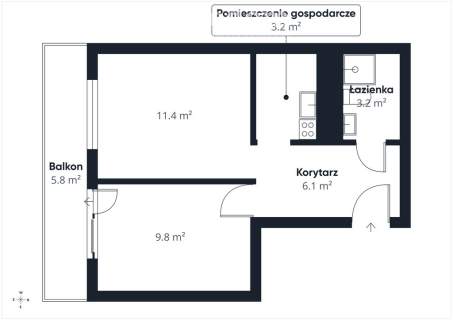 Katowice, Modrzewiowa Ciche mieszkanie z balkonem i widokiem...