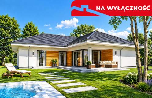 Ostatnia działka budowlana plus projekt willi parterowej.